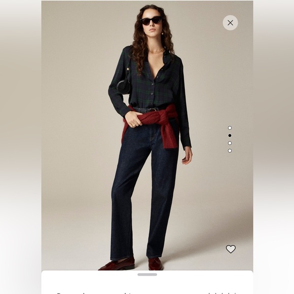 Jcrew Drapey button-up shirt in Black Watch tartan - Picture 4 of 4